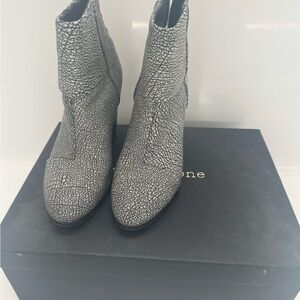 rag & bone Black and White Ankle Boots